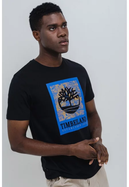 Тениска с контрастен принт