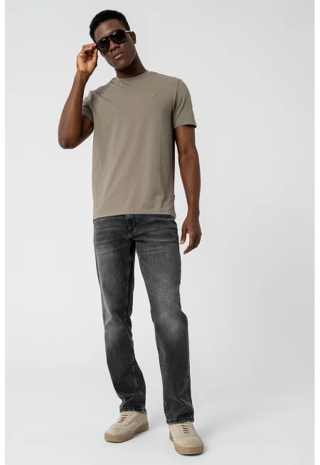 Тениска с модал с овално деколте