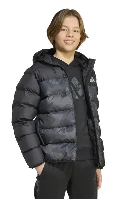 Ватирано зимно яке с камуфлажна шарка