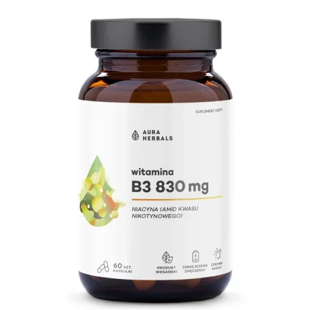 Витамин B3 (Ниацин) – Повече енергия и здрава нервна система, 415 mg, 60 капсули