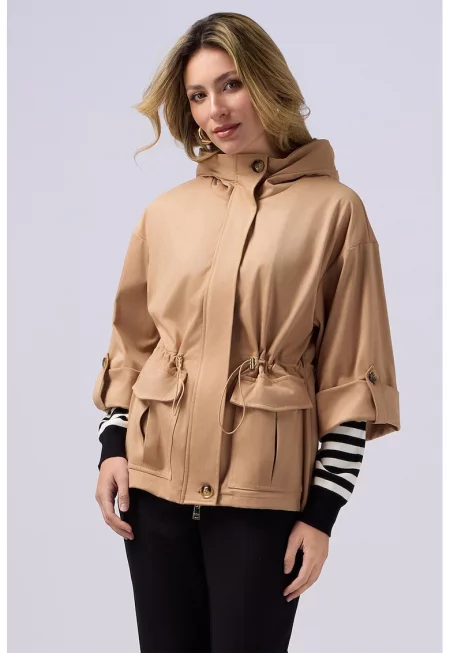 Яке с регулируема талия - Бежов