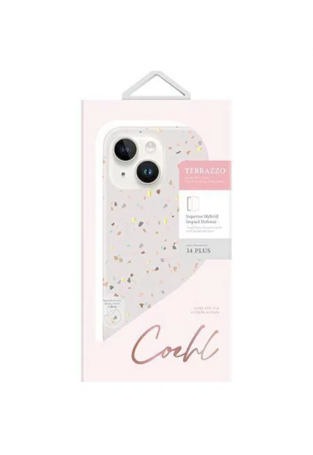 защитен калъф Coehl Terrazzo - За iPhone 14 Plus - Sandstone