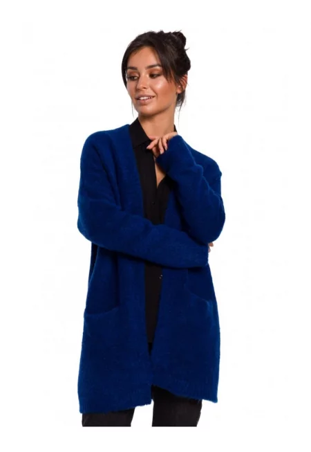 Жилетка с джобове - акрил/полиестер/памук - сапфирено синьо