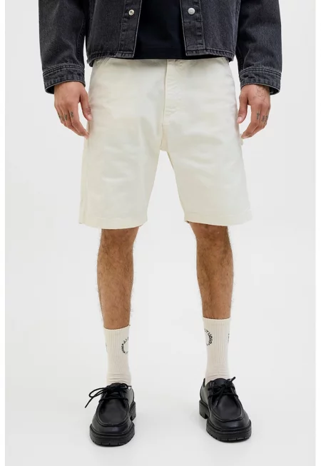 3/4 дънки с изчистен дизайн - Слонова кост