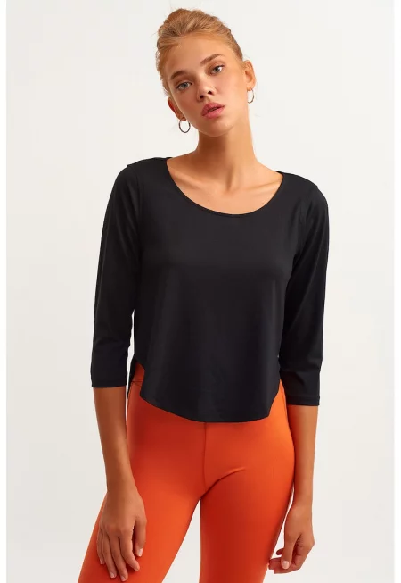 Асиметрична блуза с лиосел