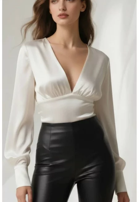 Bluza din amestec de matase Serenity