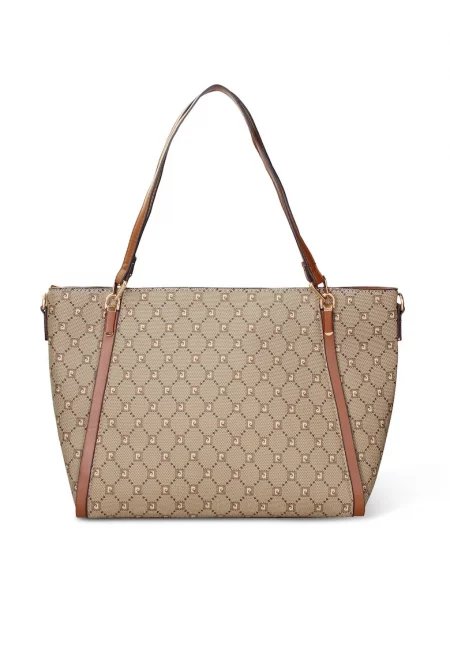 Чанта Elysia Chic с монограм - Светлокафяв/Каки