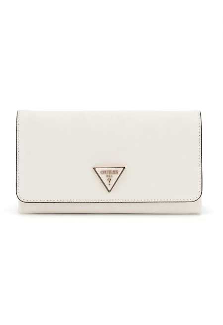 Чанта през рамо Noelle от еко кожа с презрамка с верижка - Бял