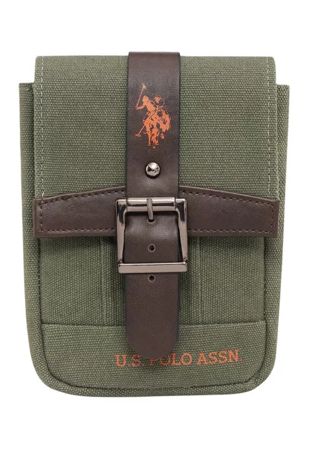 Чанта през рамо от деним - Папратово зелено