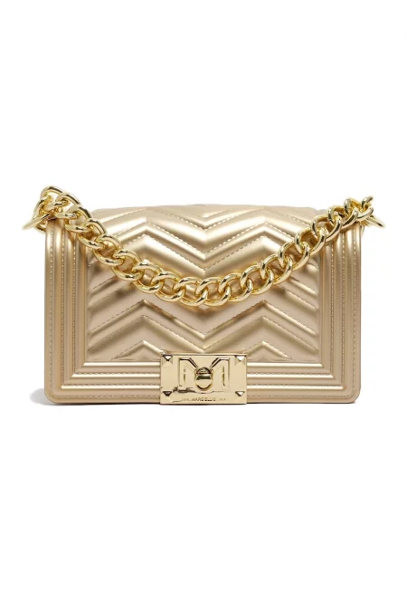 Чанта с лого - Златист