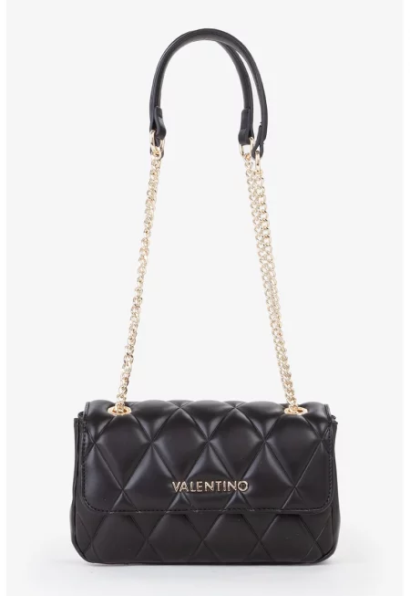 Чанта за рамо от капитонирана еко кожа