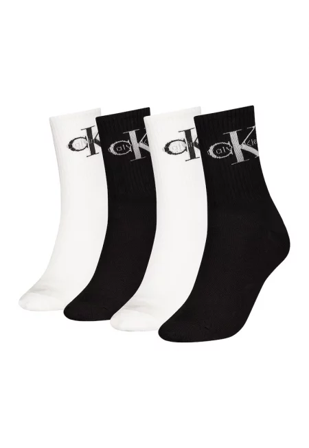 Чорапи с памук с лого - 4 чифта