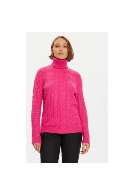 Дамска блуза -  304864940 - Вискоза/Акрил/Полиестер - Розов - Розово