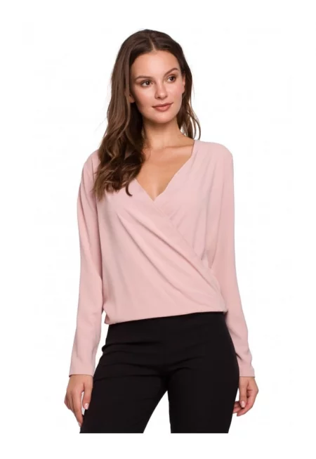 Дамска блуза Маковер Полиестер/Еластан Розова