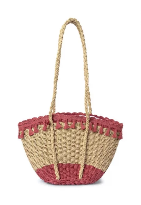 Дамска чанта -  304014 - Слама - Бежов - Един размер INTL