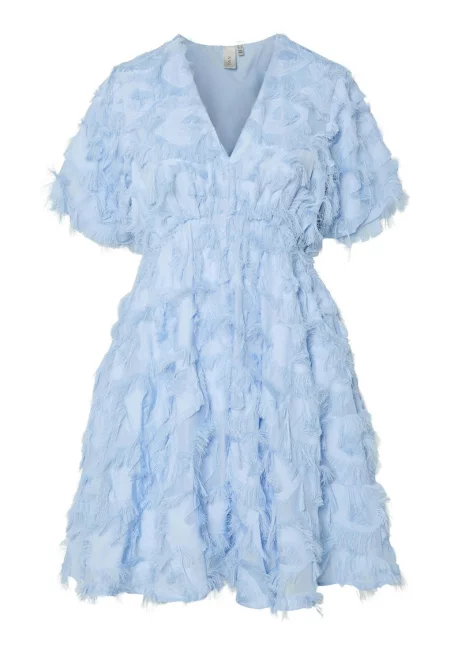 Дамска рокля  26037234 - Рециклиран полиестер - Светлосин - Светлосин