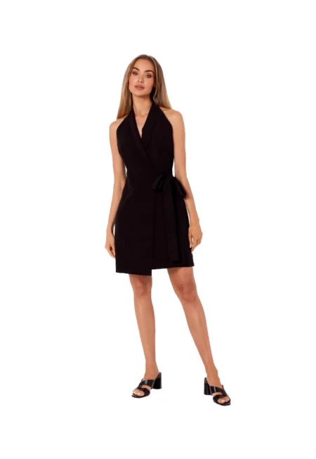 Дамска рокля - Made of Emotion - Dema - мини - Черен