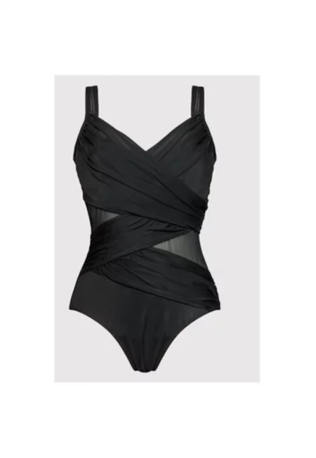 Дамски бански костюм -  300419724 - Полиамид/Еластан - Черен - Черен