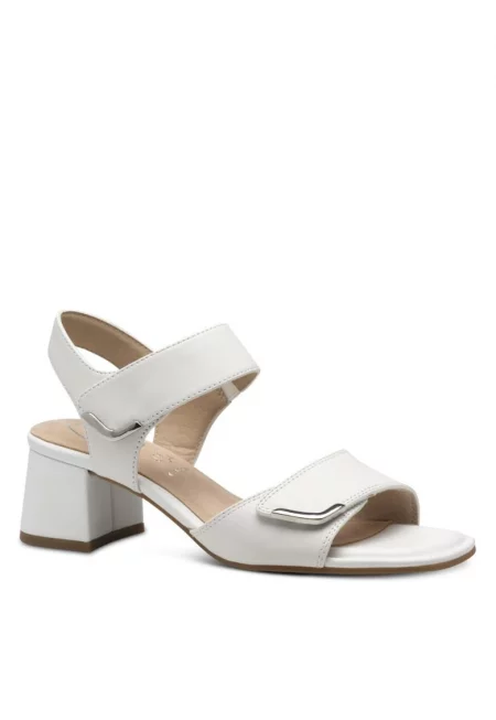 Дамски бели сандали от кожа  Comfort 88317-44-108 07631