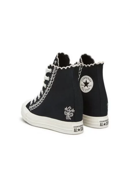 Дамски маратонки - A13546C -  Текстил - Черен