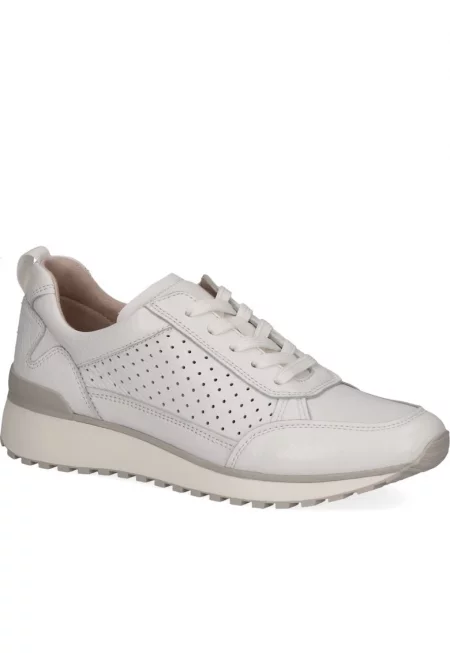 Дамски маратонки  естествена кожа - бели