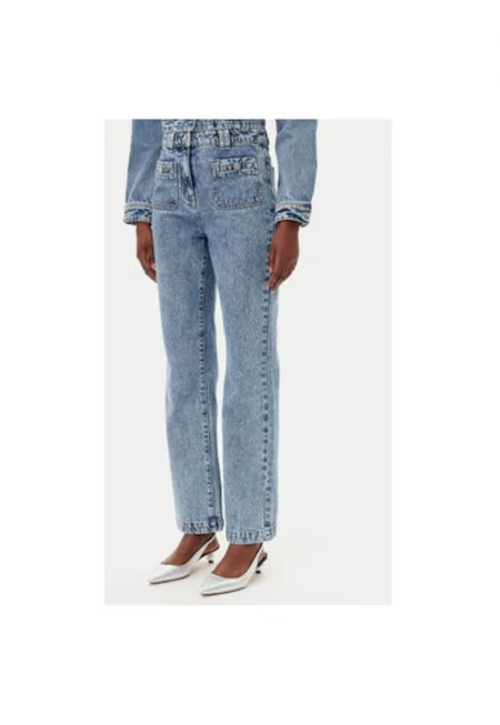 Дамски панталон  251-PCHARME - Памук - Светлосин