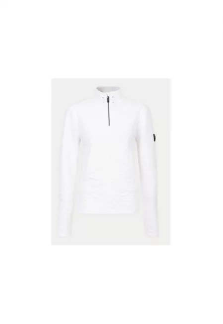 Дамски термо суитшърт -  304335761 - Полиестер - Бял - Бял