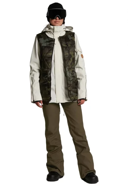 Дамско ски яке -  Полиестер - Многоцветно -