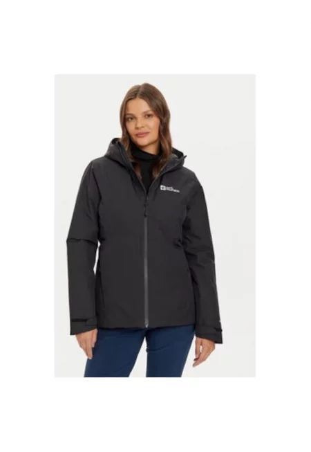 Дамско яке -  303953645 - Рециклиран полиестер - Черно