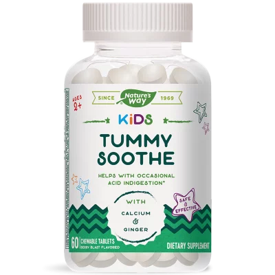 Детска формула за добро храносмилане - Kids Tummy Soothe, 60 дъвчащи таблетки