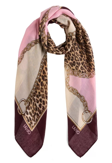 Ефирен шал с принт