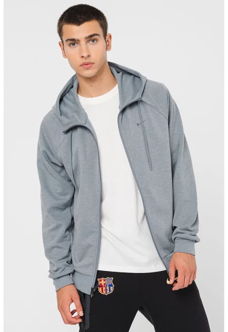 Фитнес худи с Dri Fit - Въглен сиво