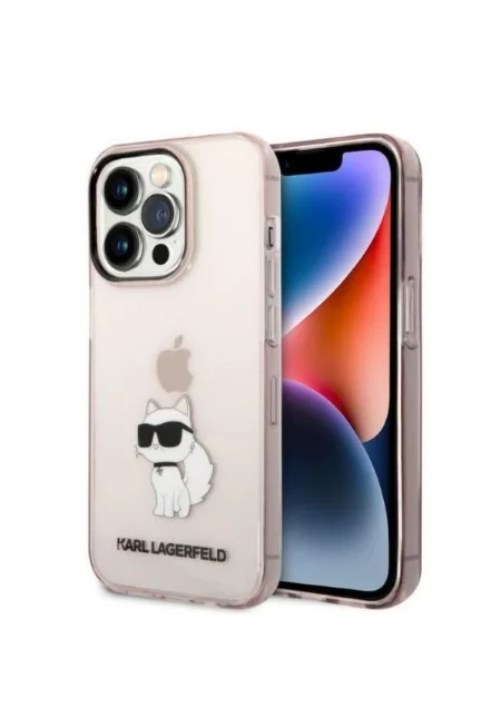 Калъф  IML Choupette NFT - За iPhone 14 Pro - Розов