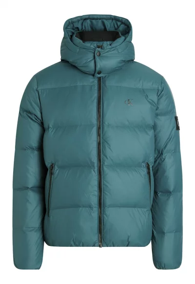 Капитонирано зимно яке с пухена вата и качулка