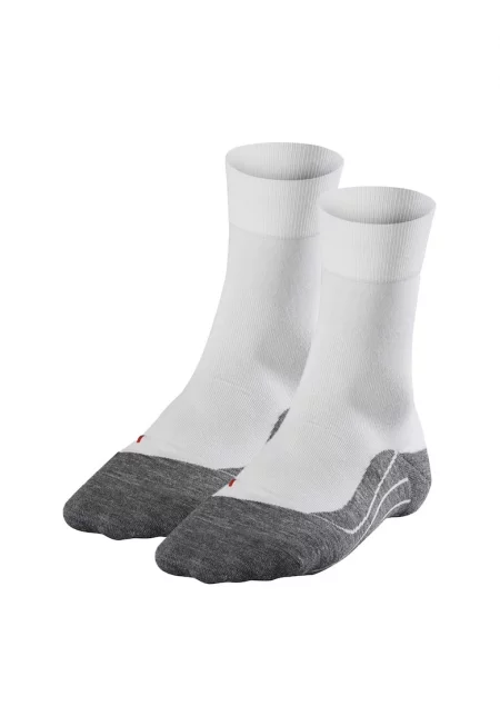 Къси чорапи за бягане - 2 чифта - Бял/Сив