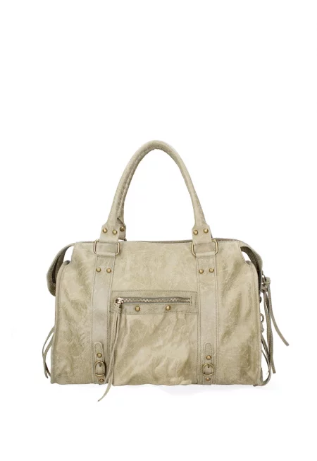 Кожена чанта Elara с дръжки