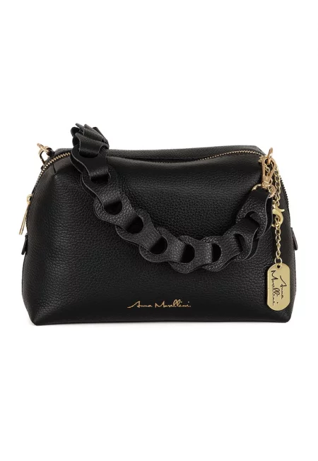 Кожена чанта с отделяща се презрамка