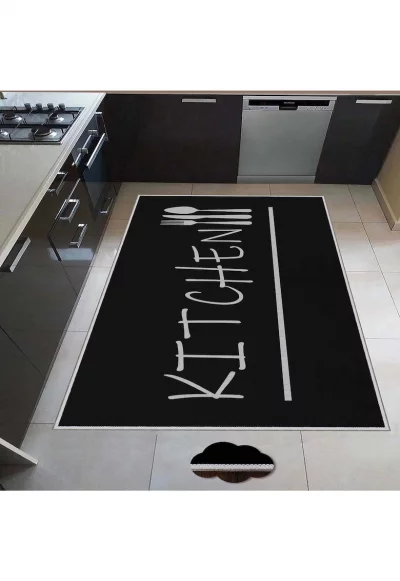 Кухненски килим  с дигитален печат и тъкана основа Liner