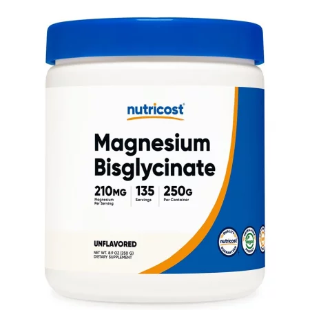 Магнезий бисглицинат – При безсъние и нервно напрежение, 210 mg, 250 g, 135 дози, прах
