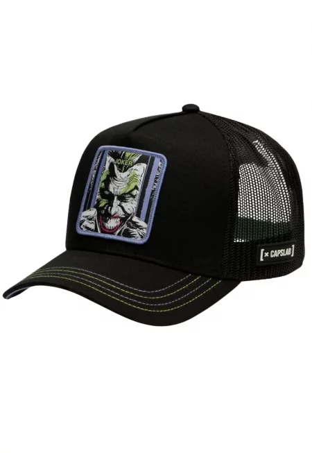 Мъжка бейзболна шапка -  DC Comics Joker Cap CL-DC8-1-CT-JOK - Черна - Един размер