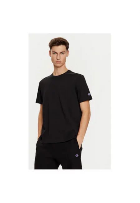 Мъжка тениска -  304700620 - Памук - Черен - Черен