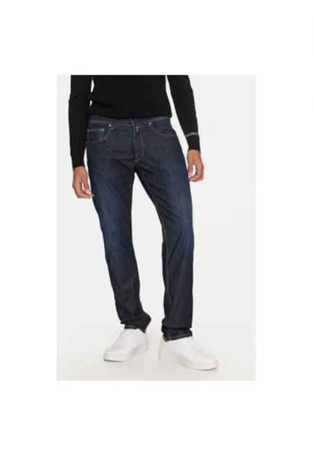 Мъжки дънки -  304397073 - Памук/Лиосел - Син - Син