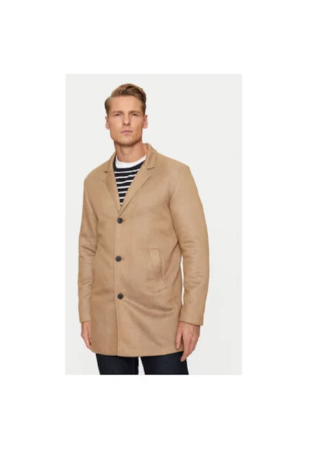 Мъжко палто -  304514746 - Полиестер - Кафяв