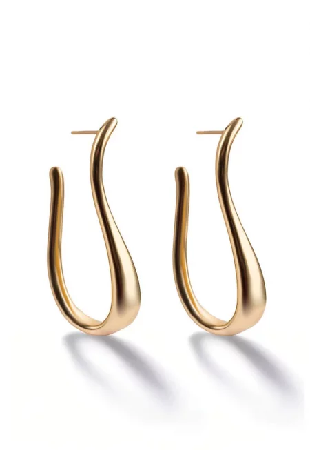 Обеци с 18K злато
