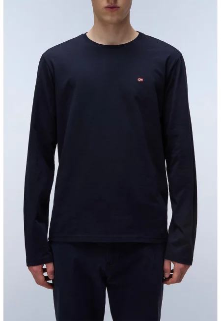 Памучна блуза Salis с овално деколте