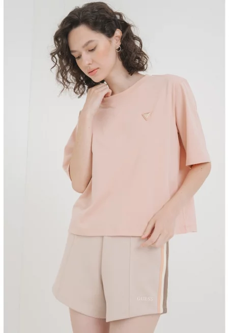 Памучна тениска със свободна кройка