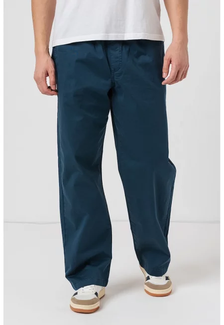 Панталон с връзка - Тъмносин