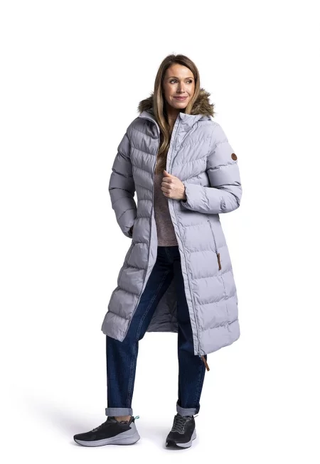 Подплатено зимно яке Audrey с качулка - Светлолилав