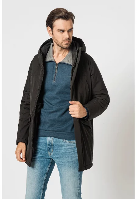 Подплатено зимно яке с качулка