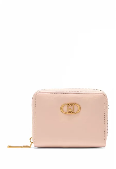 Портфейл от еко кожа с цип - Светлорозов